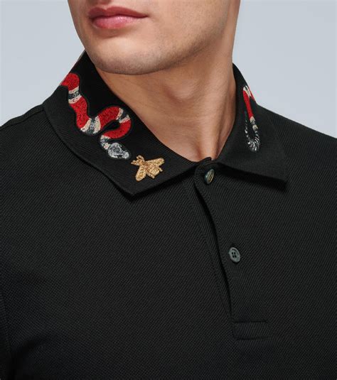 gucci polo on celeberty|gucci polo snake collar.